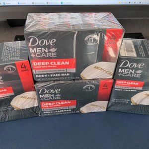 Men Dove Care Deep Clean Bar Soap 4 Packs 16 Bars